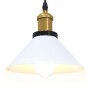 Lámpara colgante regulable altura E27 blanco brillante Ø 22cm by , Lamps - Ref: Foro24-4103450, Price: 29,60 €, Discount: %