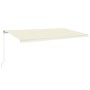 Cremefarbene manuell einziehbare Markise 600 x 350 cm von vidaXL, Markisen - Ref: Foro24-3069037, Preis: 577,39 €, Rabatt: %