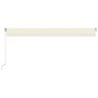 Cremefarbene manuell einziehbare Markise 600 x 350 cm von vidaXL, Markisen - Ref: Foro24-3069037, Preis: 577,39 €, Rabatt: %