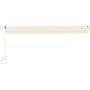 Cremefarbene manuell einziehbare Markise 600 x 350 cm von vidaXL, Markisen - Ref: Foro24-3069037, Preis: 552,63 €, Rabatt: %