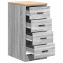 Armario de garaje de madera maciza pino gris Sonoma 40x51x85 cm by , Armarios industriales - Ref: Foro24-860594, Price: 80,92...