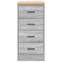 Armario de garaje de madera maciza pino gris Sonoma 40x51x85 cm by , Armarios industriales - Ref: Foro24-860594, Price: 80,92...