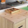 Armario de almacenamiento para garaje Roble Sonoma 30x51x85 cm de , Armarios industriales - Ref: Foro24-860582, Precio: 82,11...