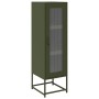 Aparador de acero laminado en frío verde oliva 36x39x123 cm by , Sideboards - Ref: Foro24-853396, Price: 109,58 €, Discount: %