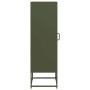 Aparador de acero laminado en frío verde oliva 36x39x123 cm by , Sideboards - Ref: Foro24-853396, Price: 109,58 €, Discount: %