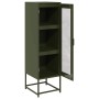 Aparador de acero laminado en frío verde oliva 36x39x123 cm by , Sideboards - Ref: Foro24-853396, Price: 109,58 €, Discount: %