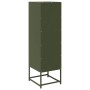 Aparador de acero laminado en frío verde oliva 36x39x123 cm by , Sideboards - Ref: Foro24-853396, Price: 109,58 €, Discount: %