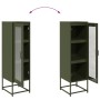 Aparador de acero laminado en frío verde oliva 36x39x123 cm by , Sideboards - Ref: Foro24-853396, Price: 109,58 €, Discount: %
