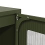 Aparador de acero laminado en frío verde oliva 36x39x123 cm by , Sideboards - Ref: Foro24-853396, Price: 109,58 €, Discount: %