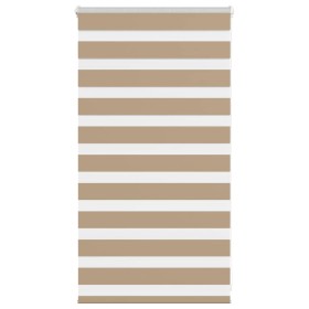 Estor cebra marrón arena tejido ancho 75,9 cm poliéster by , Blinds and blinds - Ref: Foro24-4014517, Price: 21,34 €, Discoun...