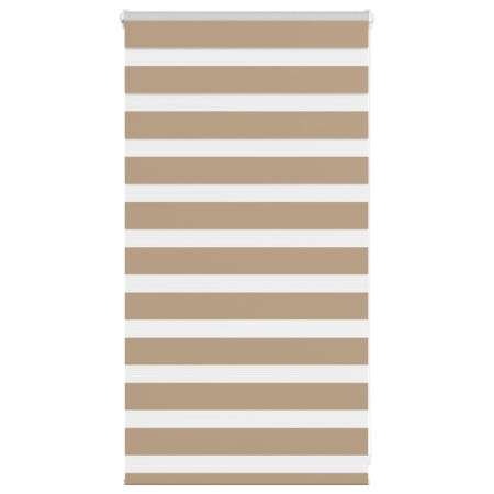 Estor cebra marrón arena tejido ancho 75,9 cm poliéster by , Blinds and blinds - Ref: Foro24-4014517, Price: 21,34 €, Discoun...