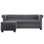 Sofá Chesterfield en L tapizado terciopelo gris 199x142x72 cm by , Sofas - Ref: Foro24-247145, Price: 686,52 €, Discount: %