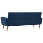 Sofá de 3 plazas de tela azul von , Sofas - Ref: Foro24-246995, Preis: 364,39 €, Rabatt: %