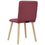 Sillas de comedor 6 unidades tela rojo tinto von , Essstühle - Ref: Foro24-3315593, Preis: 299,31 €, Rabatt: %