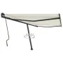 Cremefarbene manuell ausziehbare Fußmarkise 400 x 300 cm von vidaXL, Markisen - Ref: Foro24-3069737, Preis: 434,69 €, Rabatt: %