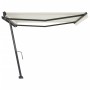 Cremefarbene manuell ausziehbare Fußmarkise 400 x 300 cm von vidaXL, Markisen - Ref: Foro24-3069737, Preis: 398,22 €, Rabatt: %