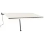 Cremefarbene manuell ausziehbare Fußmarkise 400 x 300 cm von vidaXL, Markisen - Ref: Foro24-3069737, Preis: 434,69 €, Rabatt: %