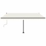 Cremefarbene manuell ausziehbare Fußmarkise 400 x 300 cm von vidaXL, Markisen - Ref: Foro24-3069737, Preis: 398,22 €, Rabatt: %