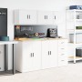 Armario de pared para garaje madera de ingeniería blanco von , Armarios industriales - Ref: Foro24-860625, Preis: 35,96 €, Ra...