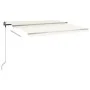 Cremefarbene manuell ausziehbare Fußmarkise 400 x 300 cm von vidaXL, Markisen - Ref: Foro24-3069737, Preis: 434,69 €, Rabatt: %