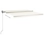 Cremefarbene manuell ausziehbare Fußmarkise 400 x 300 cm von vidaXL, Markisen - Ref: Foro24-3069737, Preis: 398,22 €, Rabatt: %