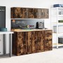 Armario de pared para garaje madera de ingeniería roble ahumado by , Armarios industriales - Ref: Foro24-860633, Price: 35,83...