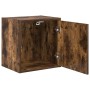 Armario de pared para garaje madera de ingeniería roble ahumado by , Armarios industriales - Ref: Foro24-860633, Price: 35,83...