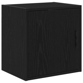 Armario de pared para garaje madera de ingeniería negra by , Armarios industriales - Ref: Foro24-860627, Price: 41,21 €, Disc...