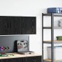 Armario de pared para garaje madera de ingeniería negra de , Armarios industriales - Ref: Foro24-860627, Precio: 41,21 €, Des...