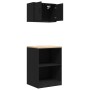 Armarios 2 uds para garaje madera de ingeniería negro by , Armarios industriales - Ref: Foro24-3328279, Price: 116,21 €, Disc...