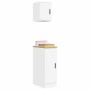 Armarios 2 uds para garaje madera de ingeniería blanco by , Armarios industriales - Ref: Foro24-3328287, Price: 74,00 €, Disc...