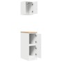 Armarios 2 uds para garaje madera de ingeniería blanco by , Armarios industriales - Ref: Foro24-3328287, Price: 74,00 €, Disc...