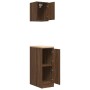 Armarios 2 uds para garaje madera ingeniería marrón roble de , Armarios industriales - Ref: Foro24-3328293, Precio: 76,16 €
