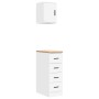 Armarios 2 uds para garaje madera de ingeniería blanco by , Armarios industriales - Ref: Foro24-3328314, Price: 90,76 €, Disc...