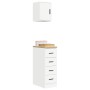 Armarios 2 uds para garaje madera de ingeniería blanco by , Armarios industriales - Ref: Foro24-3328314, Price: 90,76 €, Disc...