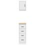 Armarios 2 uds para garaje madera de ingeniería blanco by , Armarios industriales - Ref: Foro24-3328314, Price: 90,76 €, Disc...
