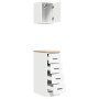 Armarios 2 uds para garaje madera de ingeniería blanco by , Armarios industriales - Ref: Foro24-3328314, Price: 90,76 €, Disc...