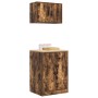 Armarios 2 uds para garaje madera ingeniería roble ahumado von , Armarios industriales - Ref: Foro24-3328309, Preis: 132,66 €...