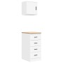 Armarios 2 uds para garaje madera de ingeniería blanco by , Armarios industriales - Ref: Foro24-3328323, Price: 104,41 €, Dis...