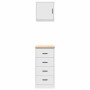 Armarios 2 uds para garaje madera de ingeniería blanco by , Armarios industriales - Ref: Foro24-3328323, Price: 104,41 €, Dis...