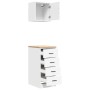 Armarios 2 uds para garaje madera de ingeniería blanco by , Armarios industriales - Ref: Foro24-3328323, Price: 104,41 €, Dis...