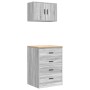 Armarios 2 uds para garaje madera ingeniería gris sonoma von , Armarios industriales - Ref: Foro24-3328337, Preis: 136,61 €, ...