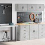 Armarios 2 uds para garaje madera de ingeniería ris hormigón by , Armarios industriales - Ref: Foro24-3328335, Price: 151,63 ...