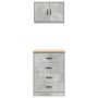 Armarios 2 uds para garaje madera de ingeniería ris hormigón by , Armarios industriales - Ref: Foro24-3328335, Price: 151,63 ...