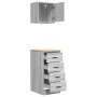 Armarios 2 uds para garaje madera ingeniería gris sonoma de , Armarios industriales - Ref: Foro24-3328328, Precio: 111,34 €