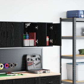 Armarios de pared 2 uds para garaje madera de ingeniería negro von , Armarios industriales - Ref: Foro24-860610, Preis: 44,92...