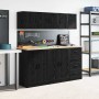 Armarios de pared 2 uds para garaje madera de ingeniería negro by , Armarios industriales - Ref: Foro24-860610, Price: 42,28 ...
