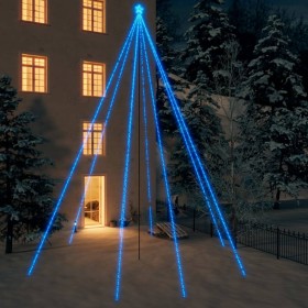 Luces árbol Navidad interior/exterior 1300 LED azul 8 m