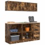 Armarios 6 uds para garaje madera ingeniería roble ahumado von , Armarios industriales - Ref: Foro24-3328354, Preis: 293,00 €...