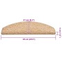 Alfombrilla escalera 30 uds doradas 65x21x4 cm de , Alfombrillas para escalones - Ref: Foro24-3365821, Precio: 161,51 €, Desc...